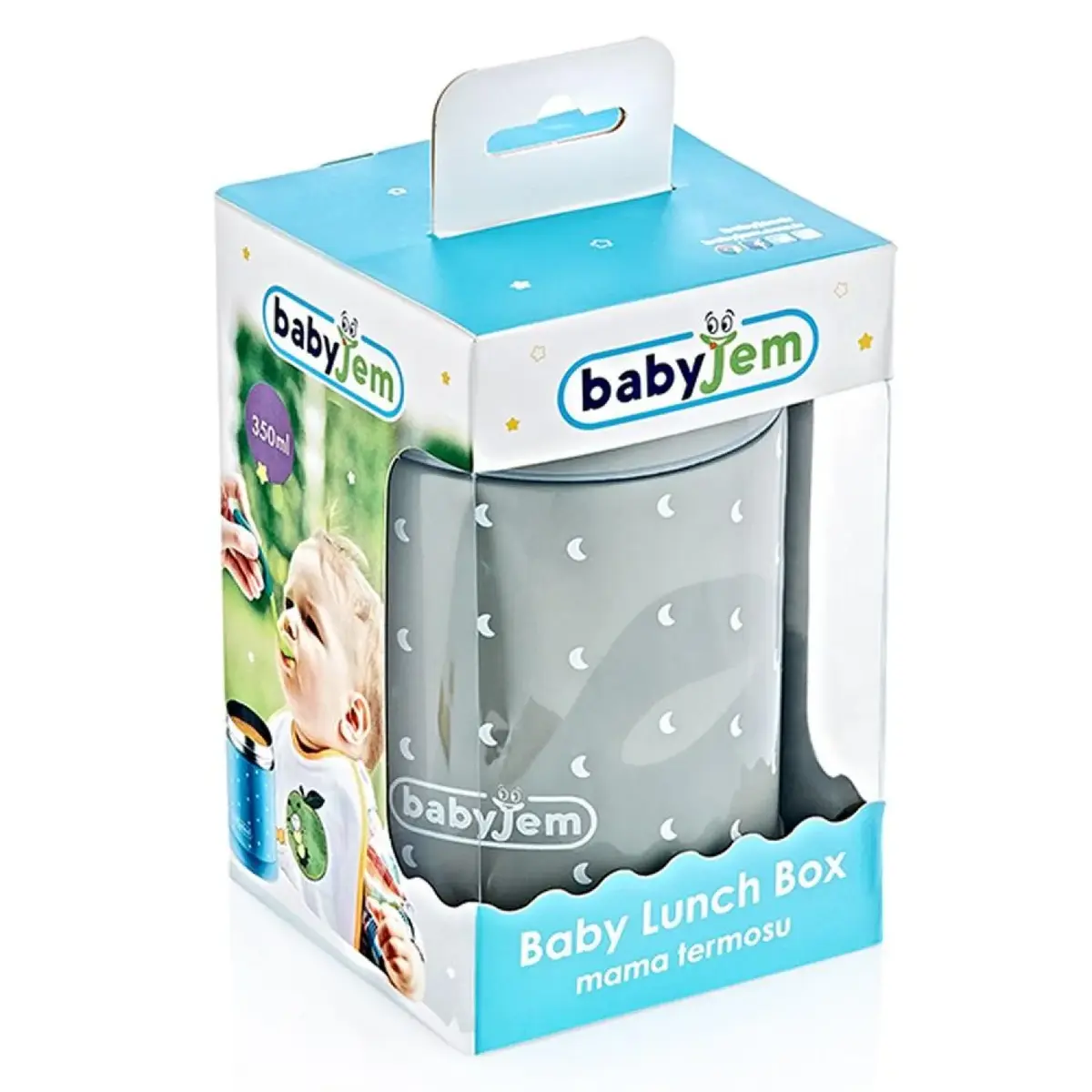 Baby Jem Tombul Termosu 350 ml Kalp Pembe 