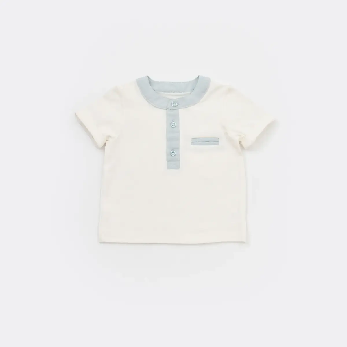 Bibaby 2li Takım Şortlu Azur Mavi