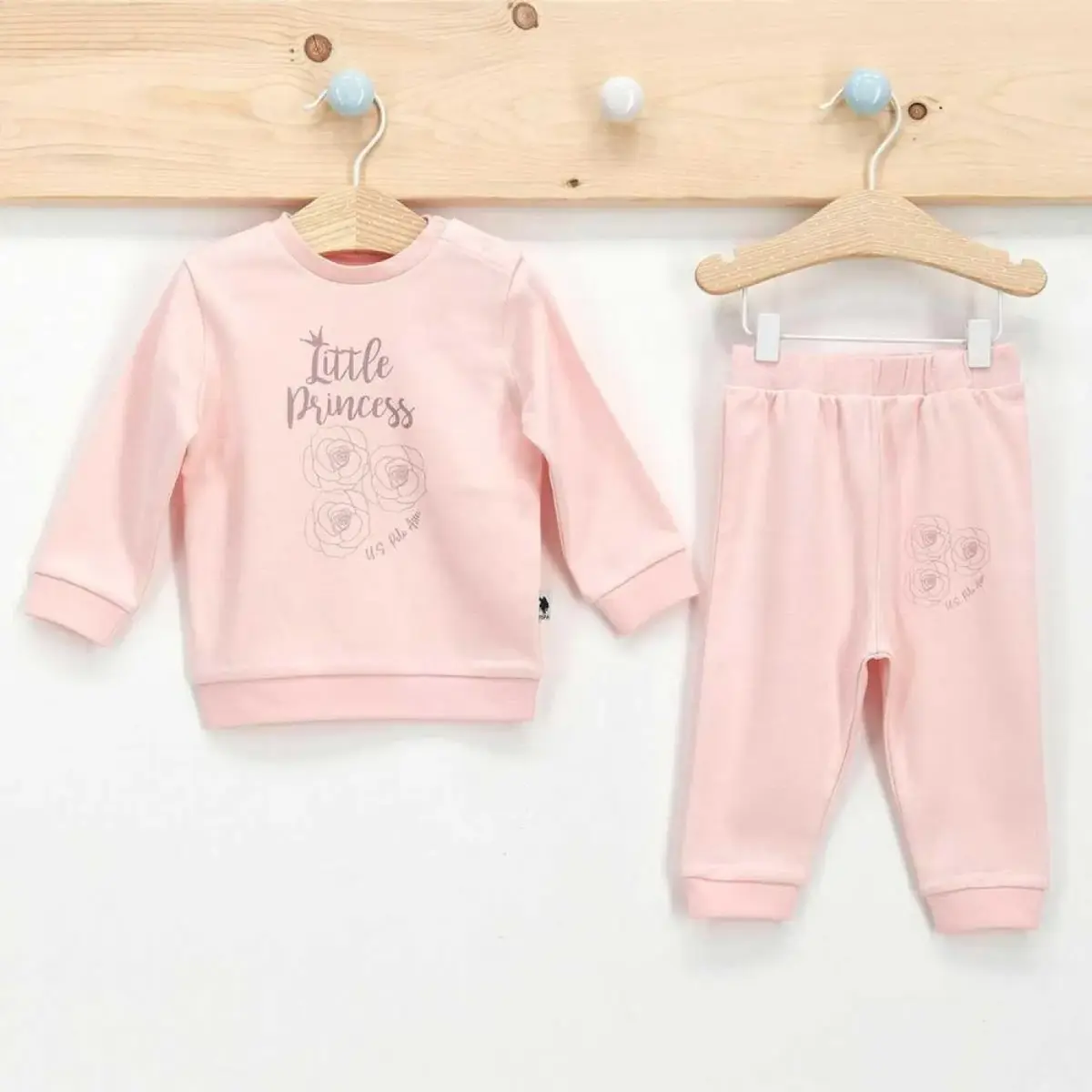 U.S. Polo 2li Takım Uzun Kol Toz Somon U.S. Polo 2li Takım Uzun Kol Toz Somon