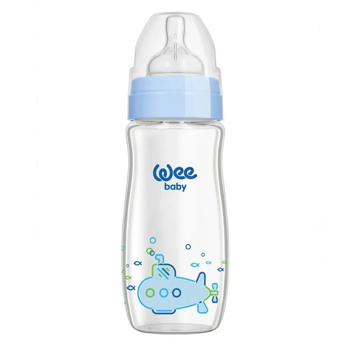 Wee Baby Klasik Plus Geniş Ağızlı Isıya Dayanıklı Cam Biberon 280 ml