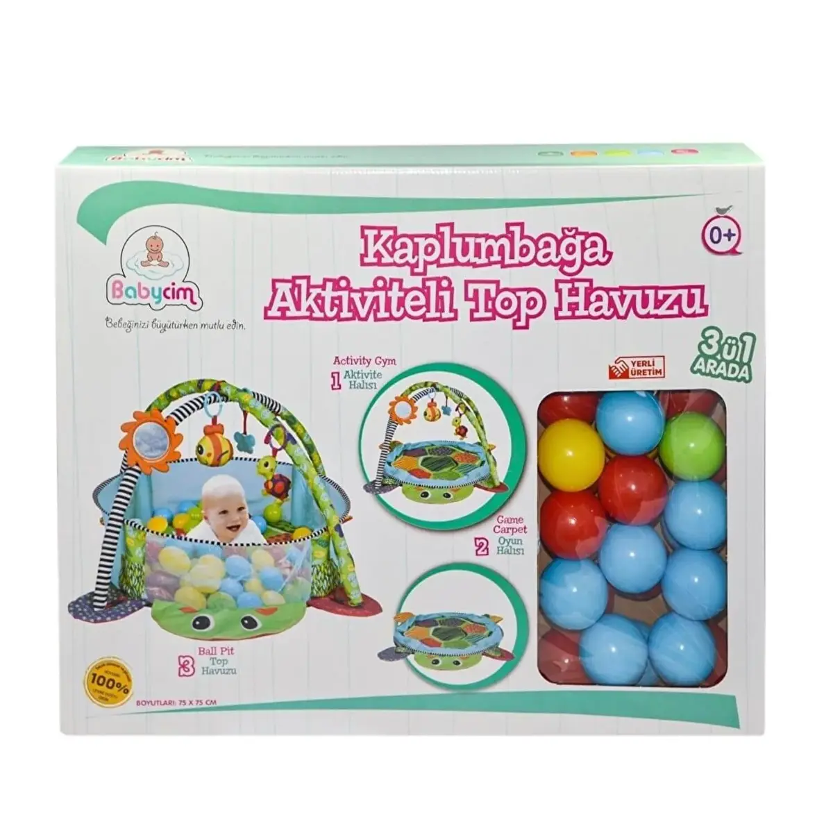 Babycim Kaplumbağa Aktiviteli Top Havuzu