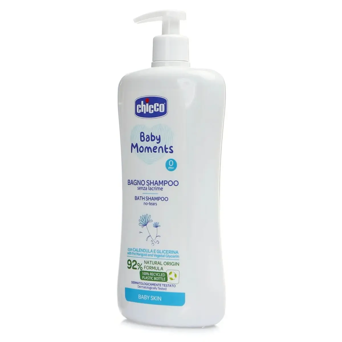 Chicco Baby Moments Doğal Göz Yakmayan Bebek Saç ve Vücut Şampuanı 750 ml