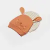 Bibaby Organik Şapka 2li Cool Lines Bunny Bej - Hardal