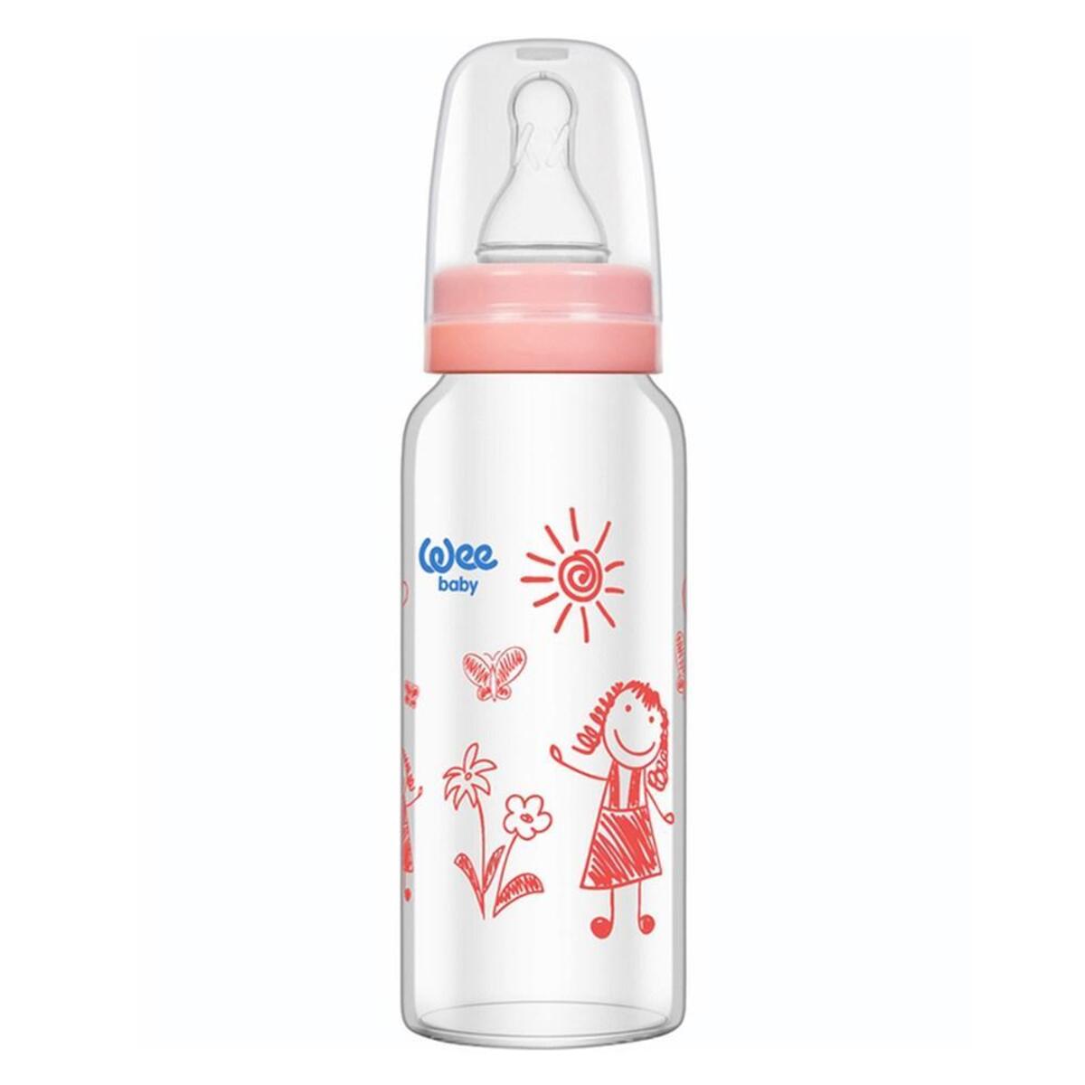 Wee Baby Isıya Dayanıklı Cam Biberon 180 ml