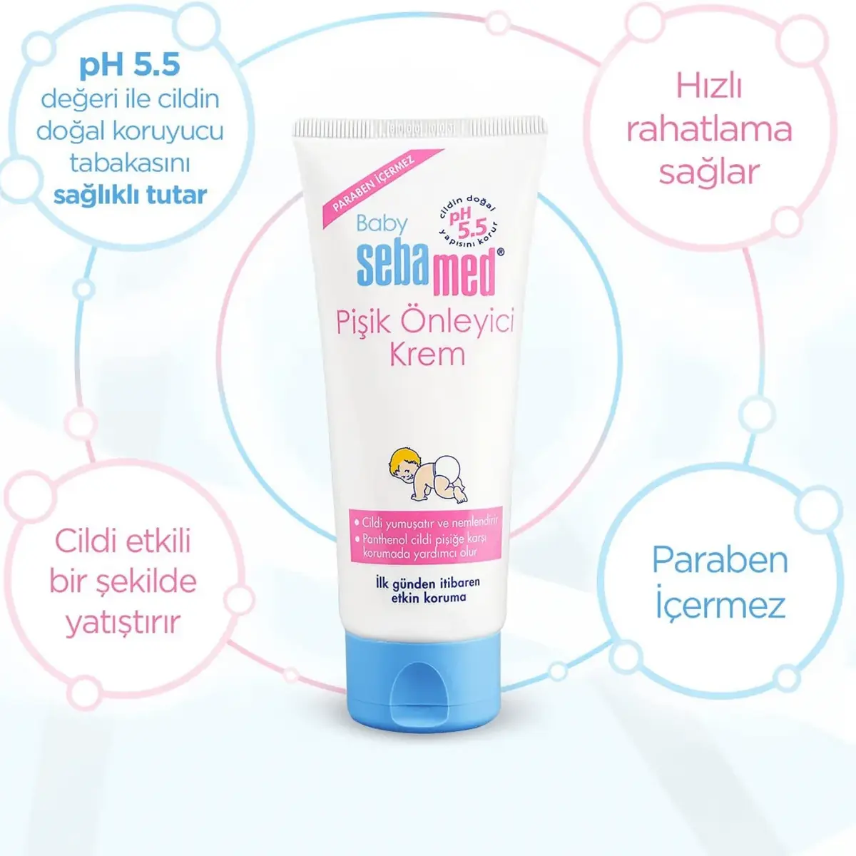 Sebamed Bebek Pişik Kremi 100 ml x3