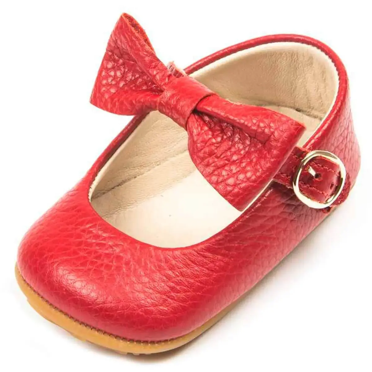 Ella Bonna Bebek Ayakkabısı Hakiki Deri Kırmızı