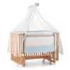 Meltem Smart Bambino Beşik 70x110 cm Naturel Mavi 