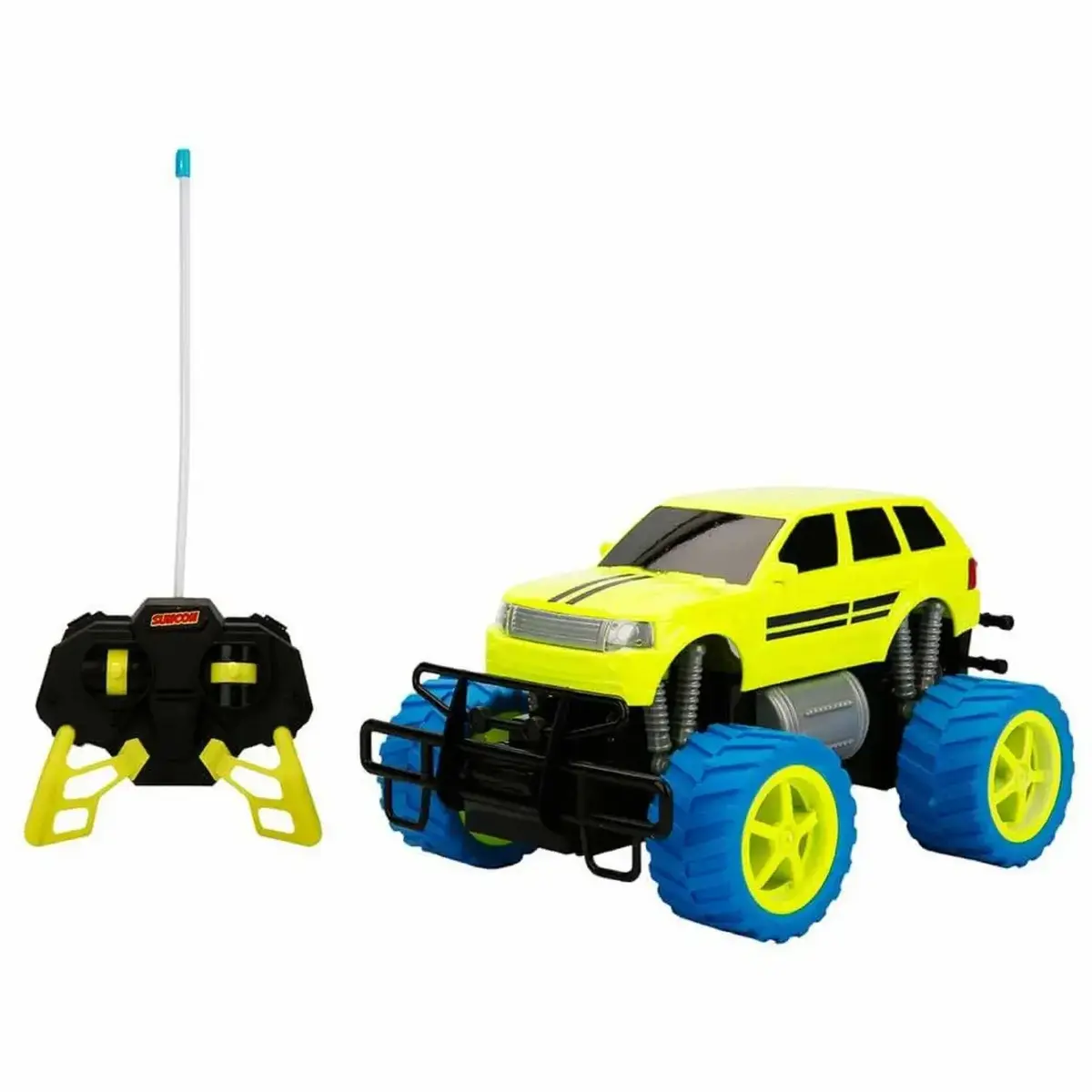 Uzaktan Kumandalı Neon Jumbo Wheels USB Şarjlı Araba 26 cm 1:18 