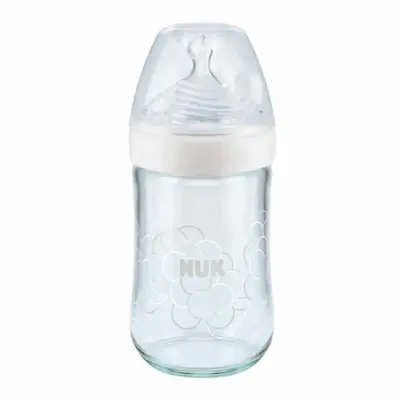 Nuk Silikon Emzikli Nature Sense Cam Biberon 240 ml Beyaz