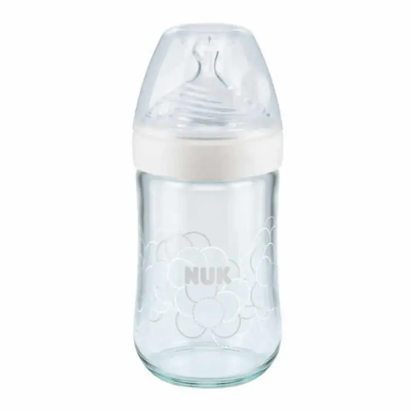 Nuk Silikon Emzikli Nature Sense Cam Biberon 240 ml Beyaz