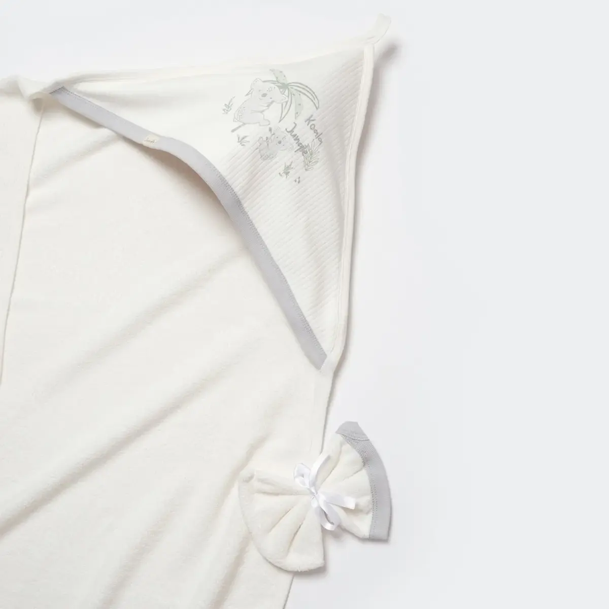 Bibaby Organik Panço Havlu Koala Jungle Gri