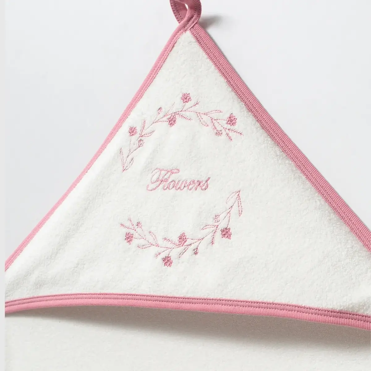 Moi Noi Havlu Nakışlı Flowers Ekru