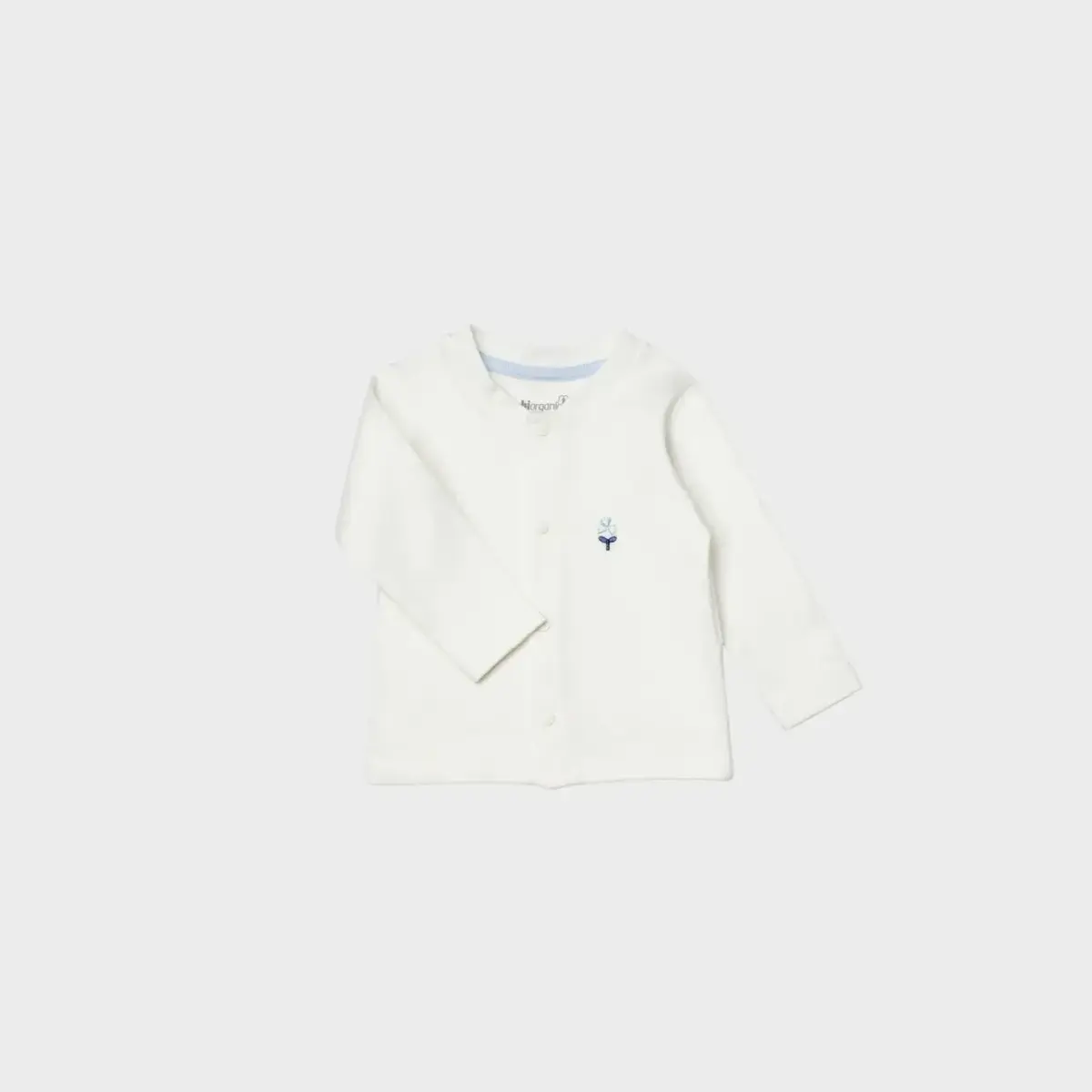 Bibaby Organik Zıbın Takımı 4lü Battaniyeli Love Floral Ekru - Lila