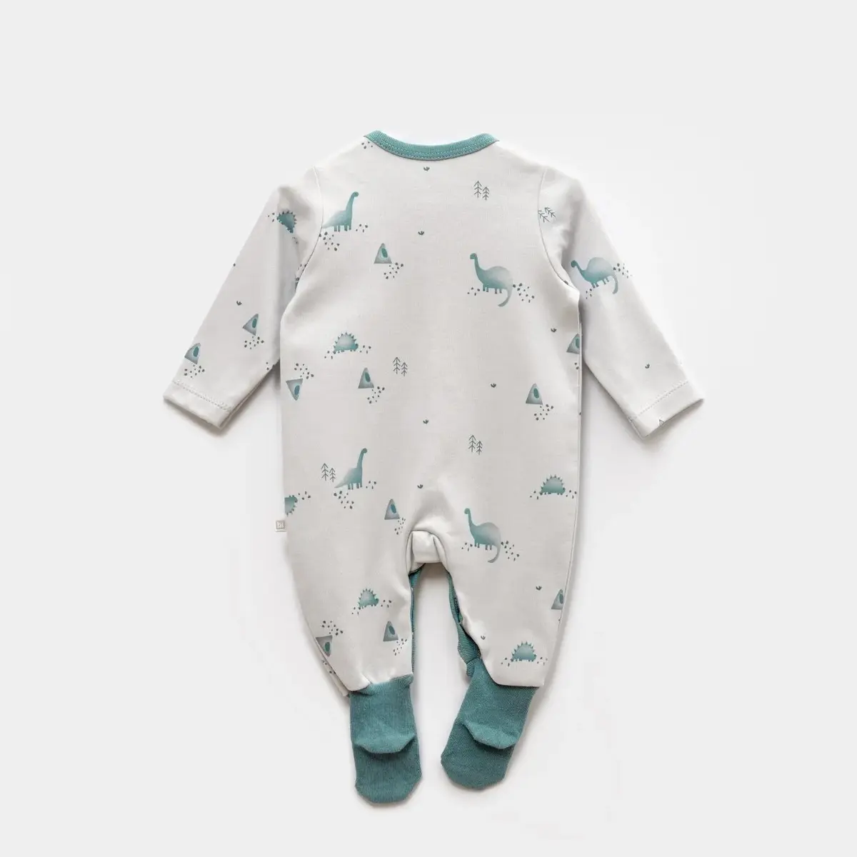 Bibaby Tulum Çoraptolon My Little Dinosaur Gri - Petrol