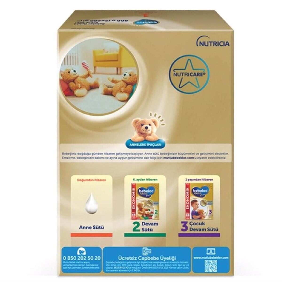 Bebelac Gold 1 Devam Sütü 800 gr