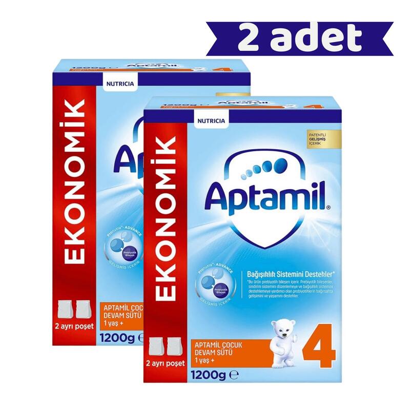 Aptamil 4 Devam Sütü 1200 Gr x2