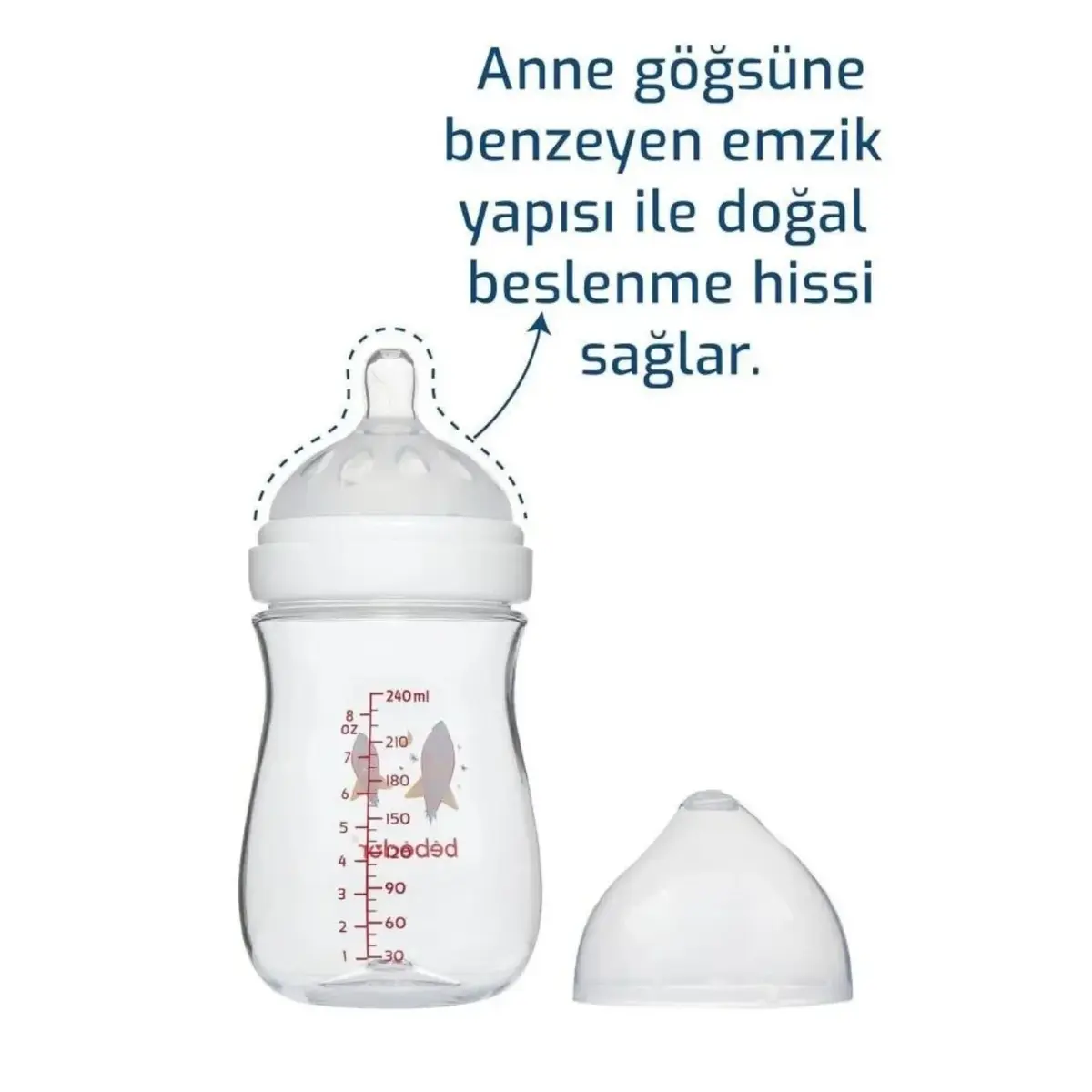 Bebedor Geniş Ağızlı Tritan Biberon 240 ml