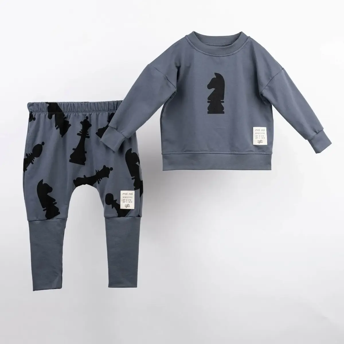 Moi Noi 2li Takım Ribanalı Antrasit