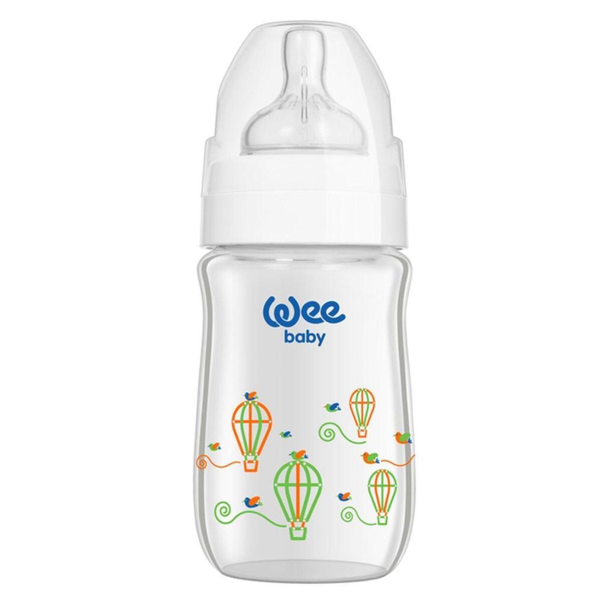 Wee Baby Klasik Plus Geniş Ağızlı Isıya Dayanıklı Cam Biberon 180 ml