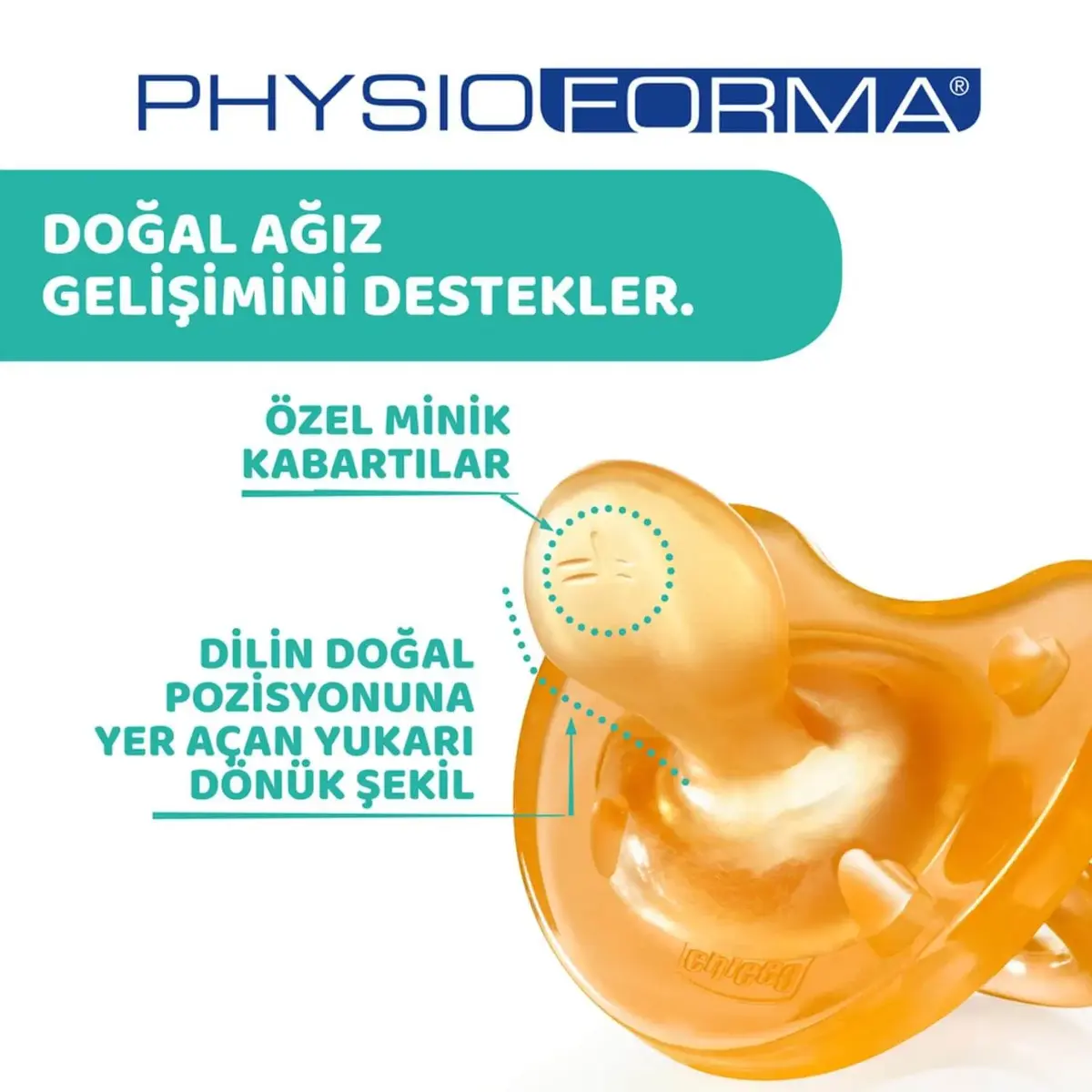 Chicco Physio Soft Kauçuk Emzik 6+ Ay