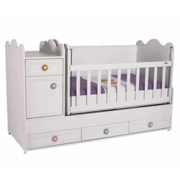 Babyhope 830 Büyüyen Beşik 70x180 cm Beyaz