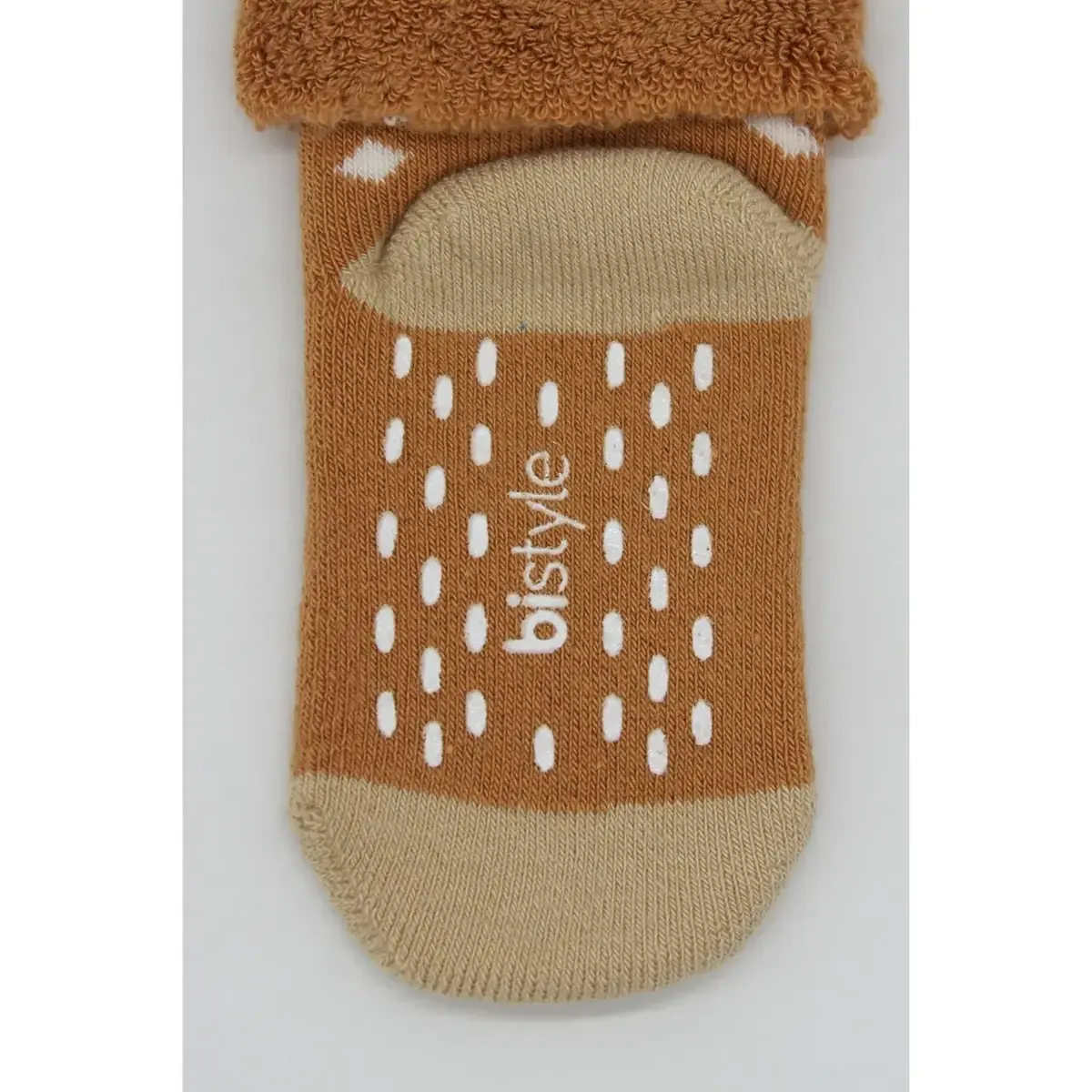 Bistyle Çorap Soket Havlu 2li Kaymaz Point Boy Hardal