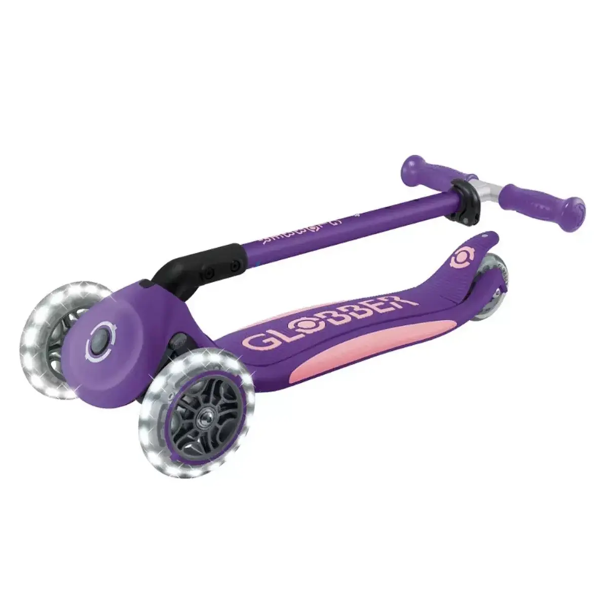 Globber Go Up Deluxe Işıklı Scooter Pastel Pembe