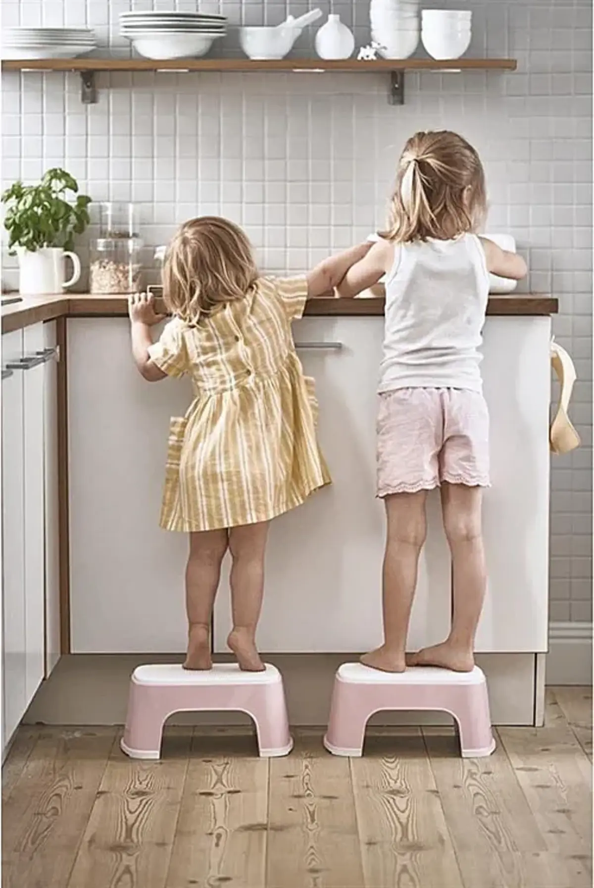 Babybjörn Safe Step Basamak Pembe/Beyaz