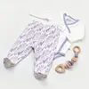 Bibaby Organik Zıbın Takımı Love You Baby Yellow Lavander