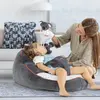 Gezenbebe Comfy Dolgulu Bebek Pufu Charcoal