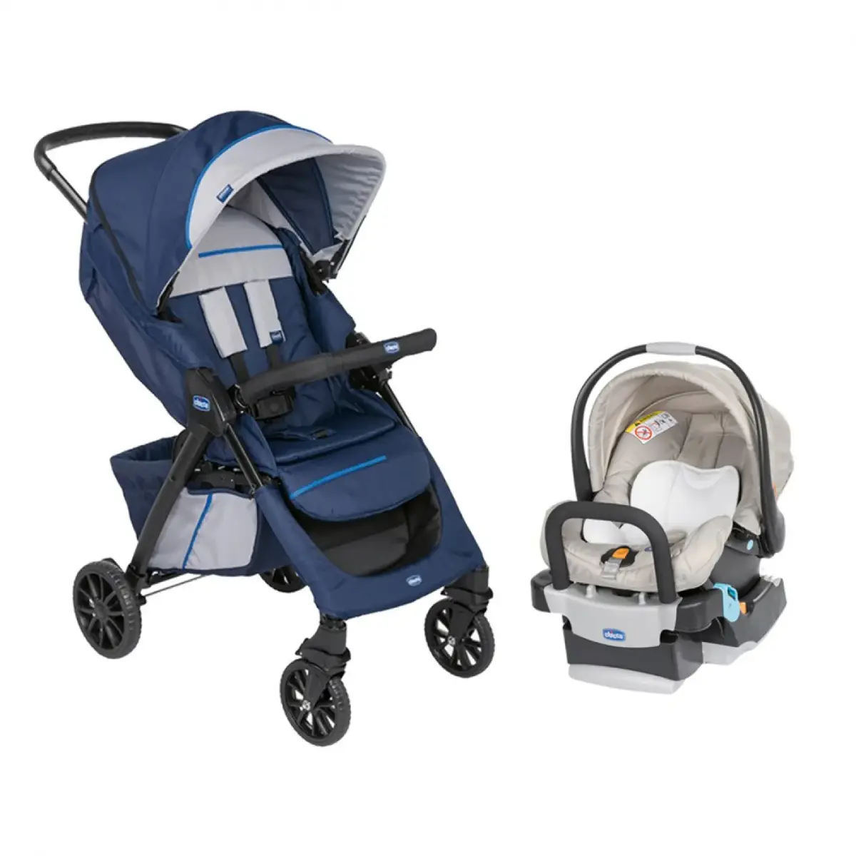Chicco Duo Kwik One Travel Sistem Bebek Arabası Blue Print