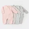 Bibaby Organik Tulum Fermuarlı Nature In Waffle Pembe Melanj