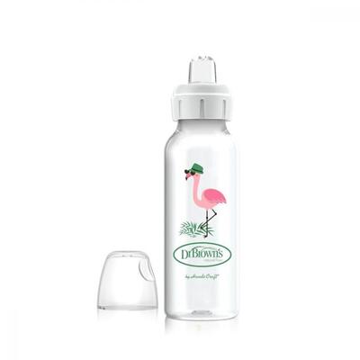 Dr Browns Sippy Spout Dar Ağız PP Biberon 250 ml Flamingo