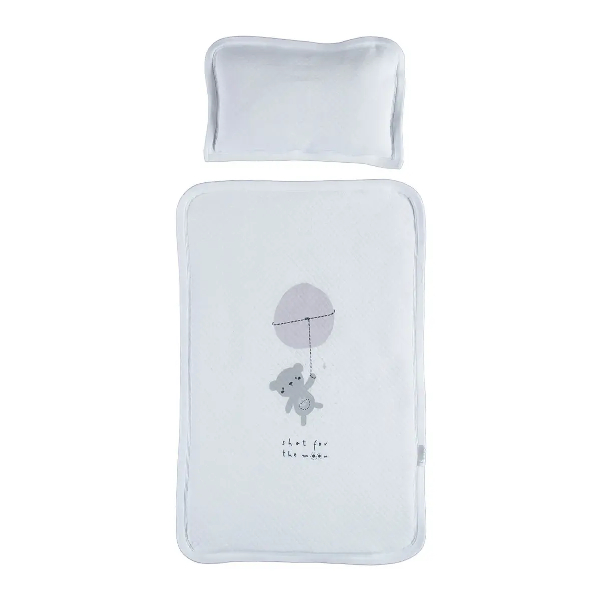 Bibaby Alt Açma Kapitone Bimini Balonlu Ayı Beyaz