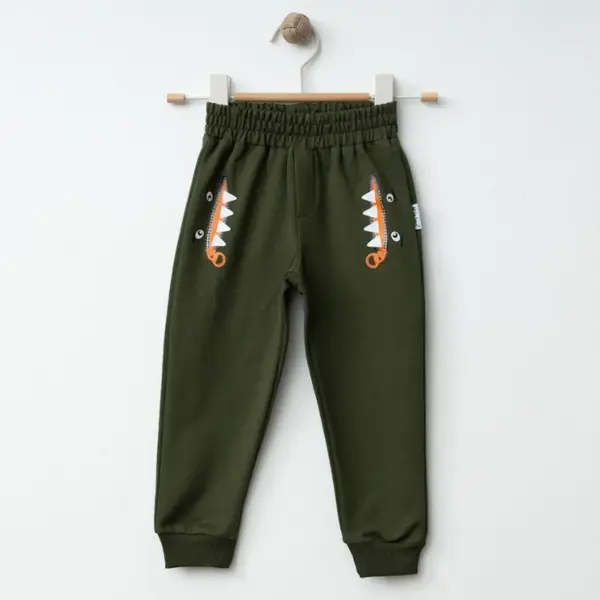 Winimo Eşofman Altı Canavar Baskılı Haki