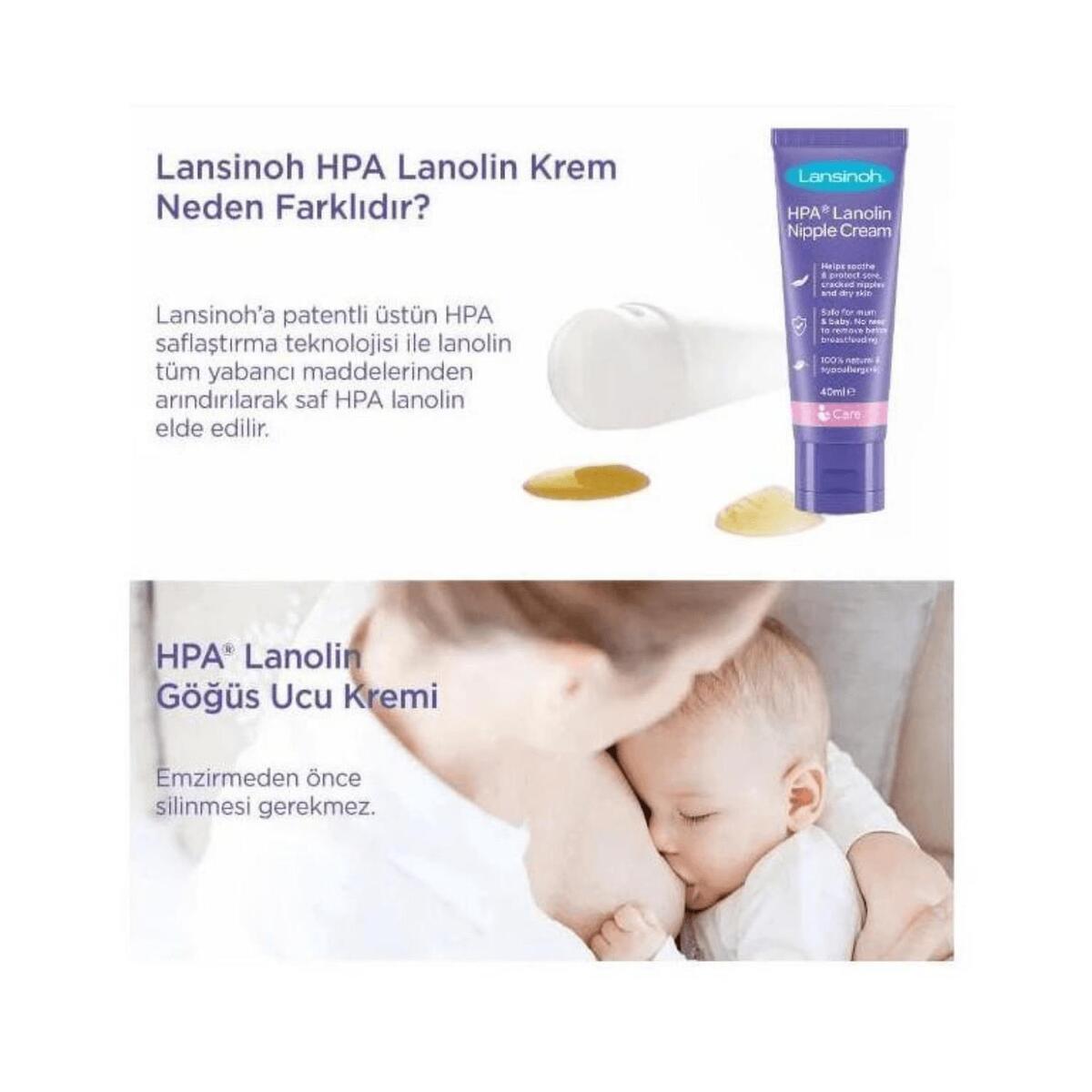 Lansinoh Lanolin Göğüs Ucu Kremi 40 ml x 3 Adet