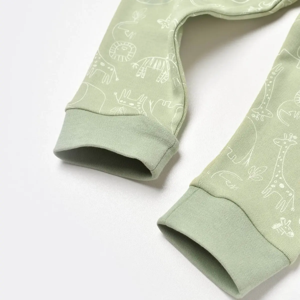 Bibaby Pijama Takımı Zoo Is Good Lime Cream