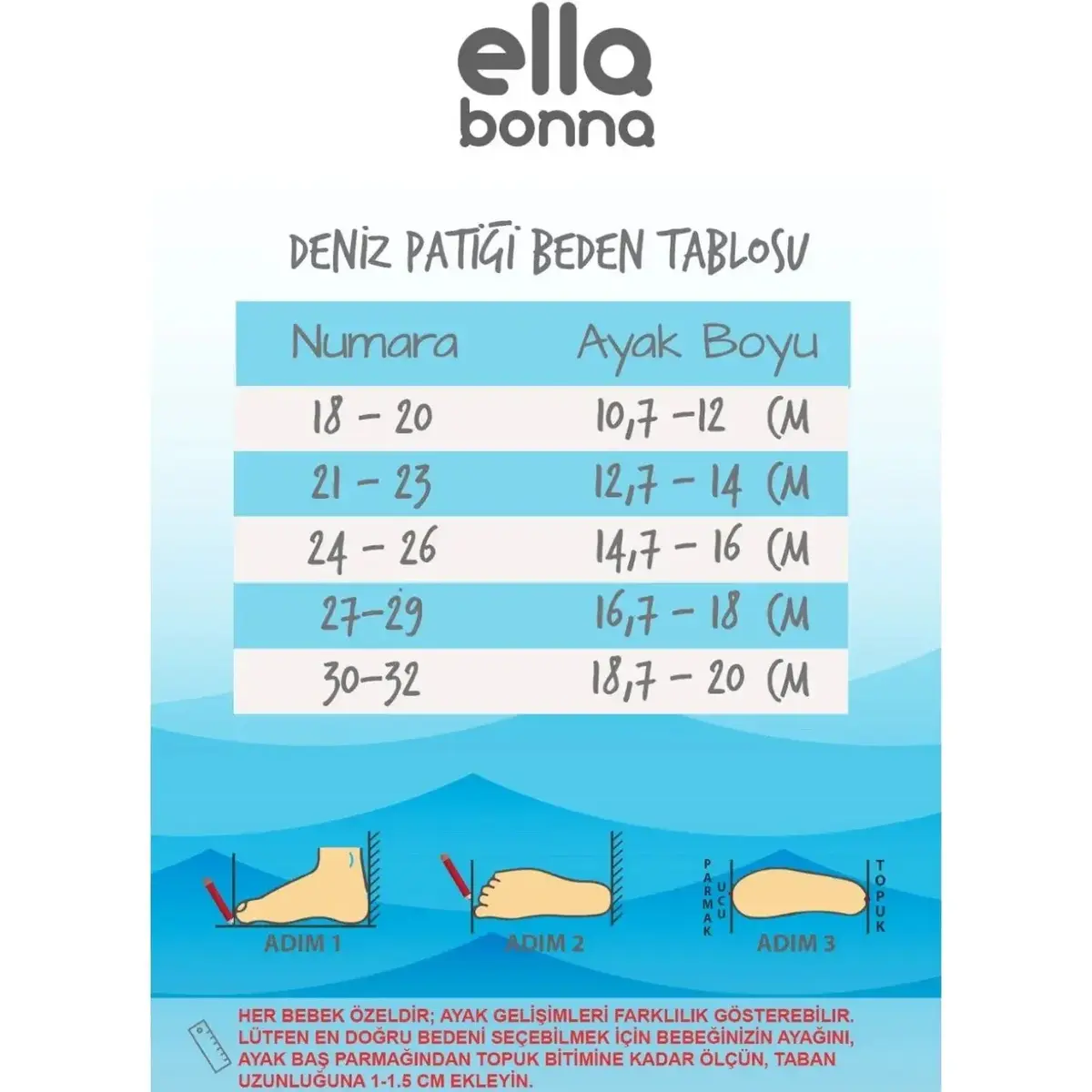 Ella Bonna Deniz Patiği Kaydırmaz Taban Deniz
