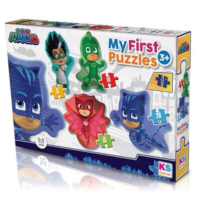 Ks Games Pj Masks  MyFirst Cut Out Puzzles 4in1