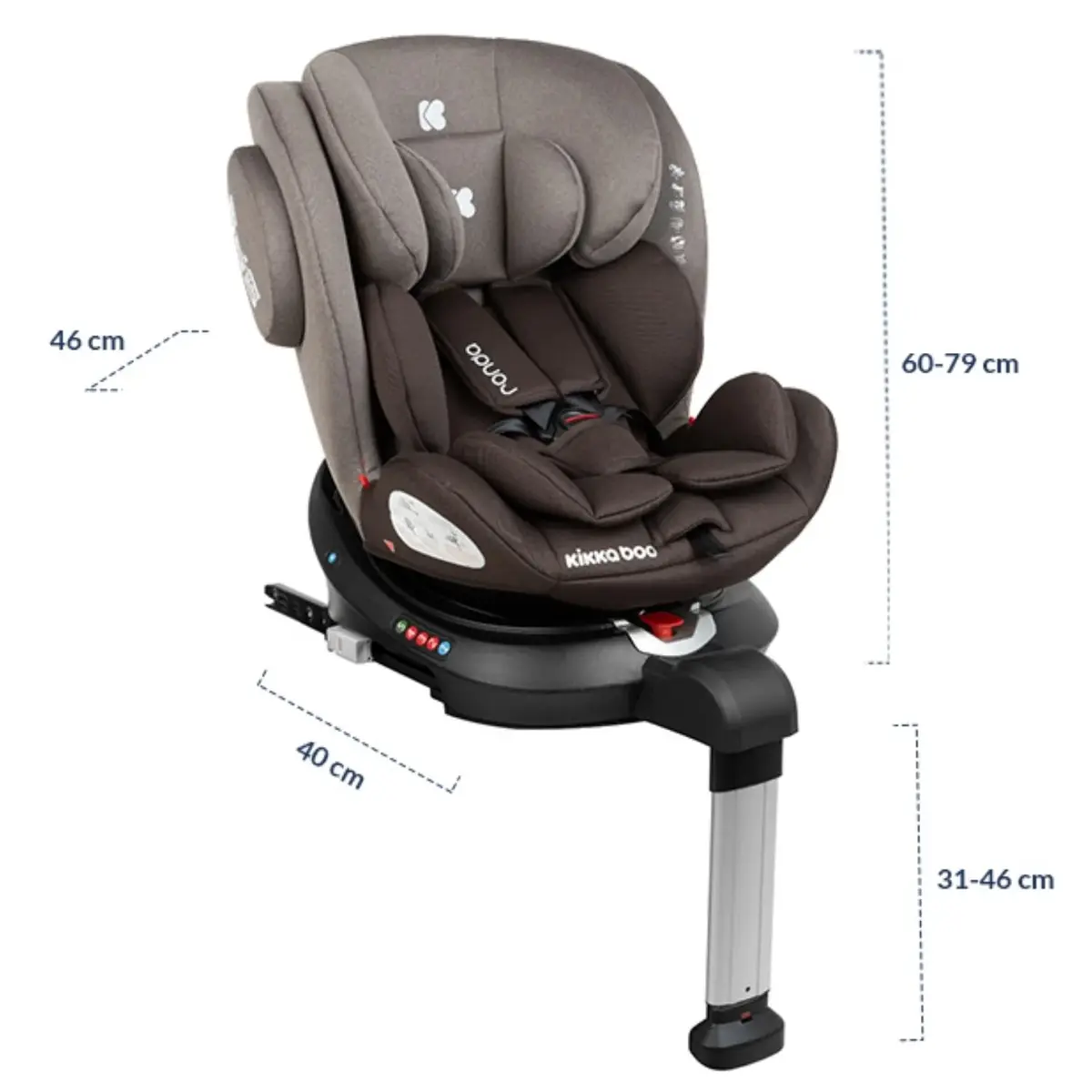 Kikka Boo Ronda Isofixli Oto Koltuğu 0-36 Kg Black