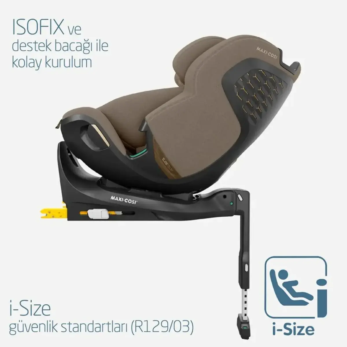 Maxi-Cosi Emerald 360 Pro Slidetech Oto Koltuğu 0-36 Kg Authentic Truffle