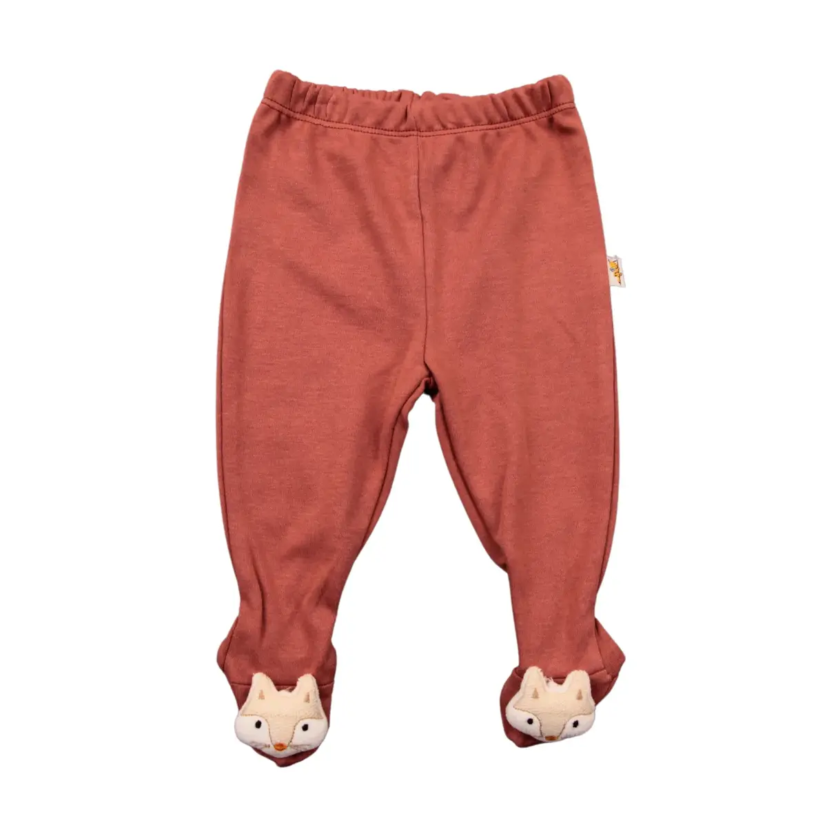 Mini Damla Pantolon Patikli Düz Oyuncaklı Kahverengi Mini Damla Pantolon Patikli Düz Oyuncaklı Kahverengi