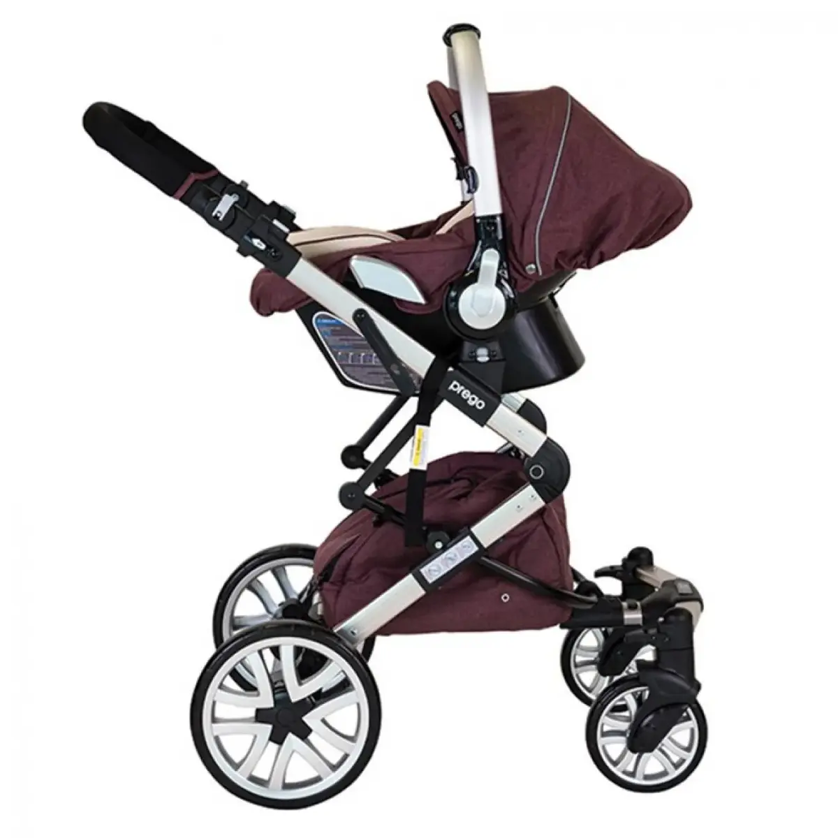 Prego Laon Travel Sistem Bebek Arabası Kahverengi