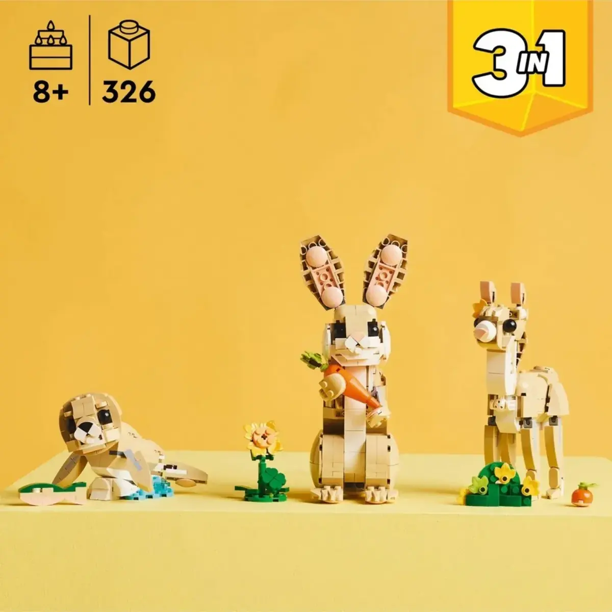LEGO Creator 3’ü 1 Arada Sevimli Tavşan 31162