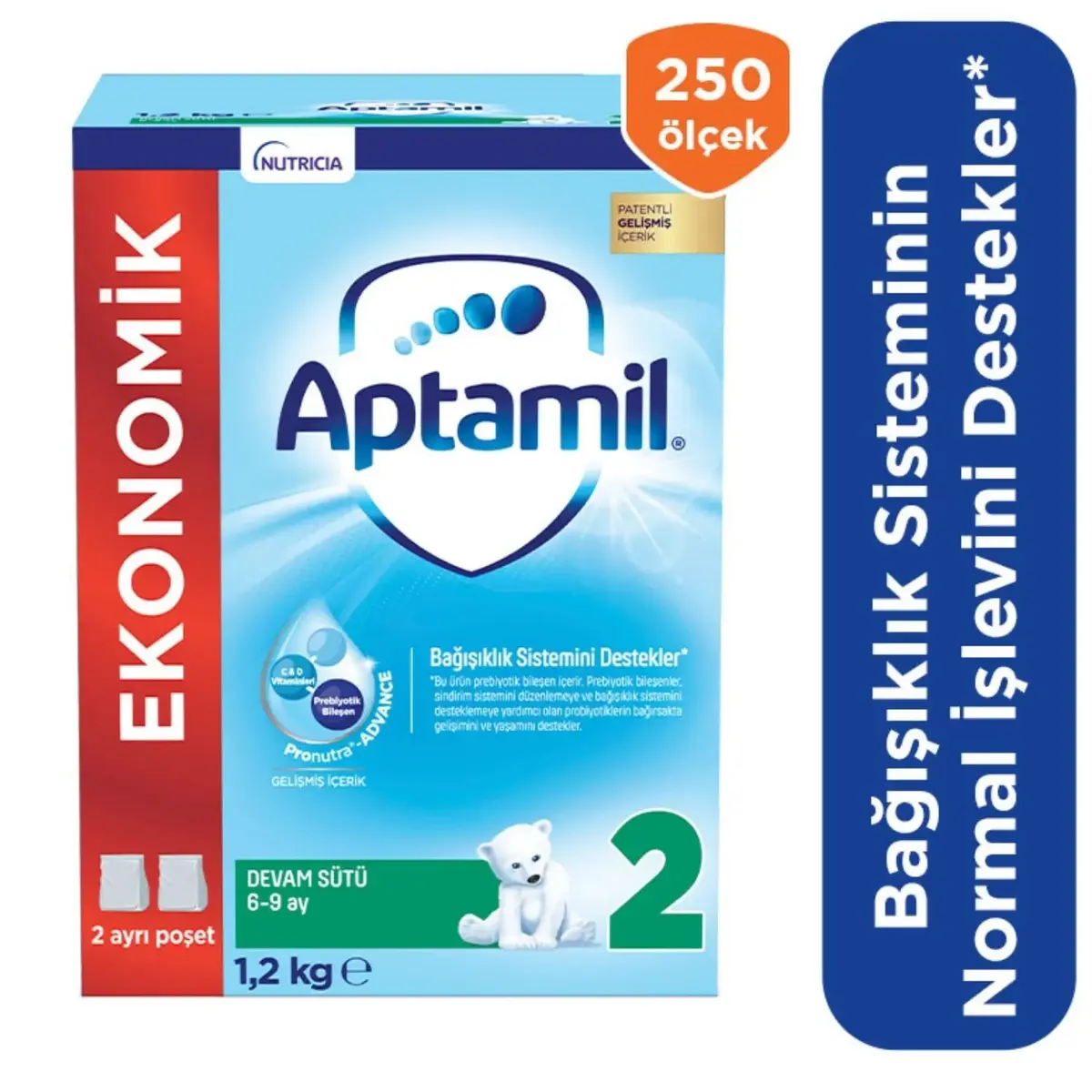 Aptamil 2 Devam Sütü 1200 Gr