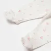 Bibaby Organik Pantolon Patikli Waffle Deer And Bird Ekru - Gül