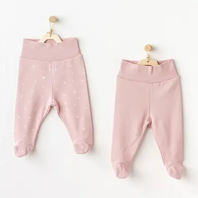 Andy Wawa Pantolon Patikli 2li Puppy Gazelle Pembe