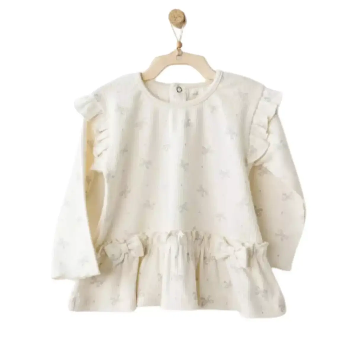 Andy Wawa 2li Takım Baby Bow Bliss Ekru