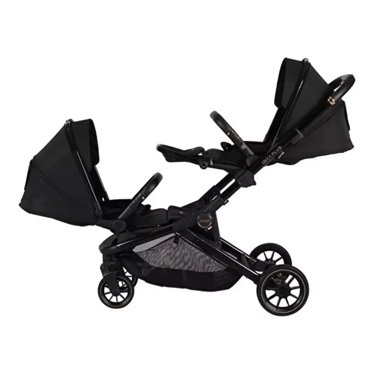 Prego 2420 Ibiza Plus I-Size Travel Sistem İkiz Bebek Arabası Siyah