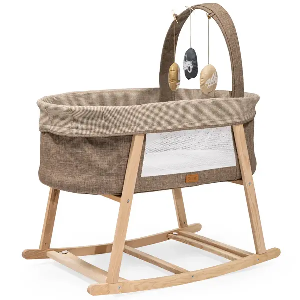 Duux Terra Anne Yanı Ahşap Beşik Kahverengi